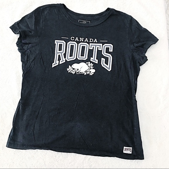 Tops - ROOTS Dark Gray TShirt Size L